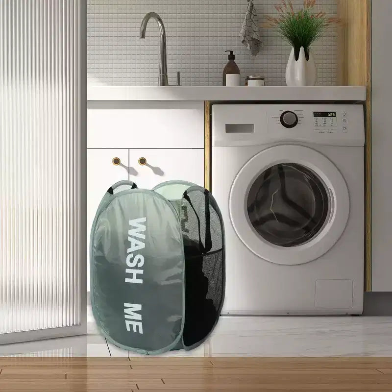Folding Mesh Laundry Basket 19.81 Gallon 1 Pc