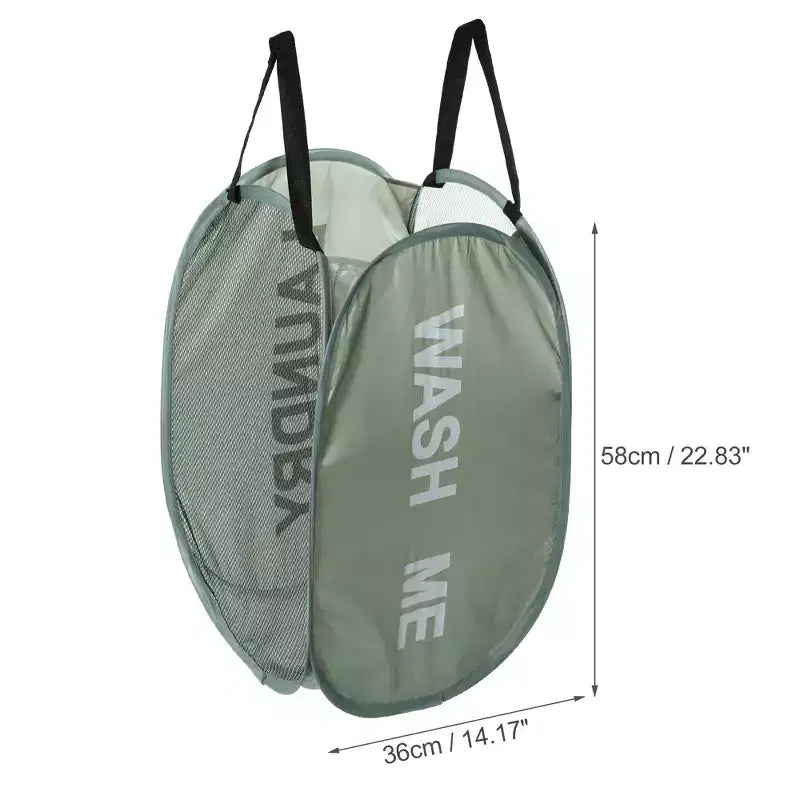 Folding Mesh Laundry Basket 19.81 Gallon 1 Pc
