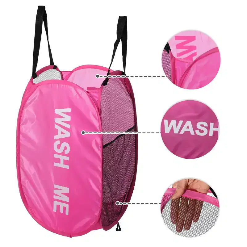 Folding Mesh Laundry Basket 19.81 Gallon 1 Pc