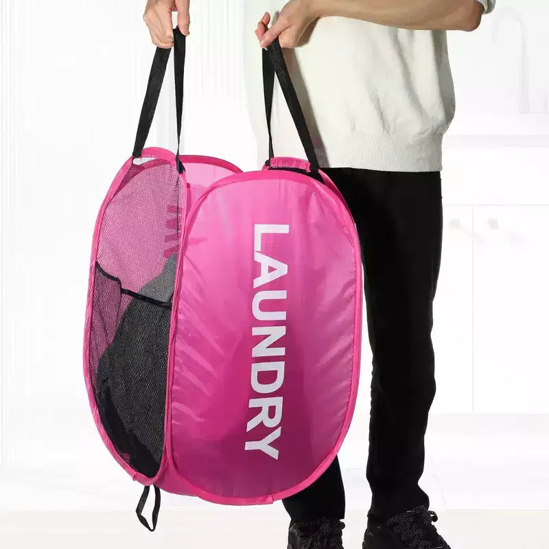 Folding Mesh Laundry Basket 19.81 Gallon 1 Pc
