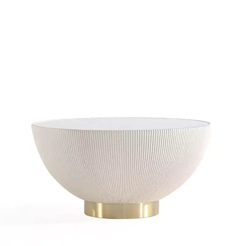 Leatherette Upholstered Coffee Table with Faux Marble Tabletop