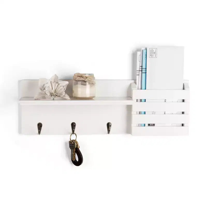 18 Utility Shelf with Pocket and Hanging Hooks - Danya B.