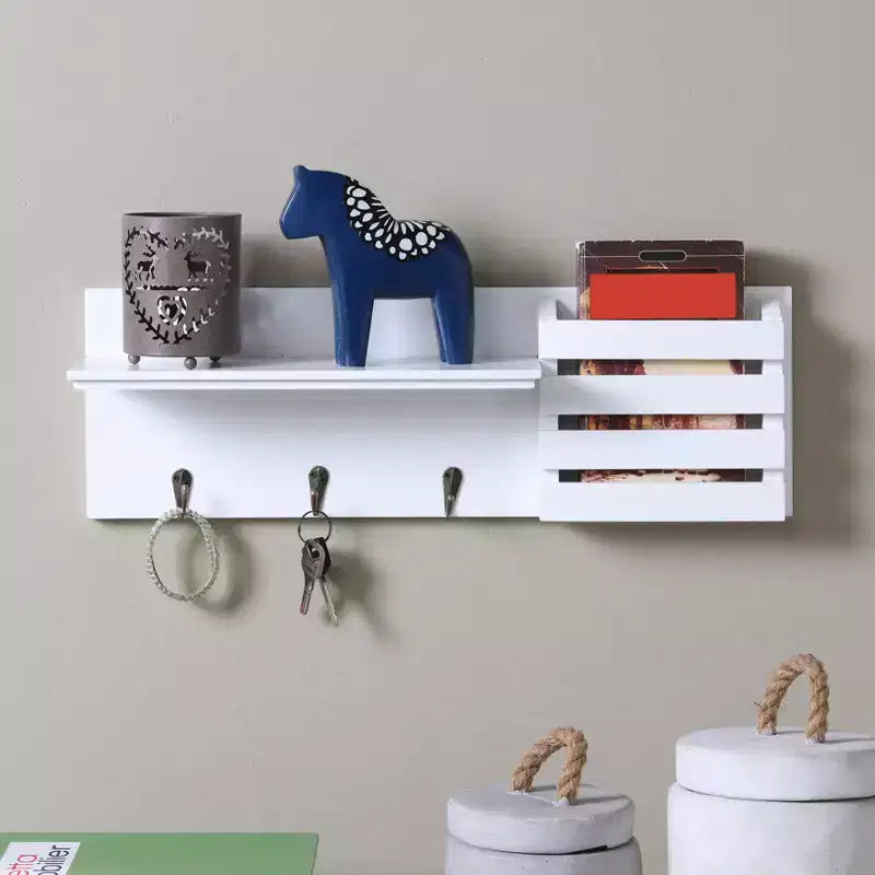 18 Utility Shelf with Pocket and Hanging Hooks - Danya B.