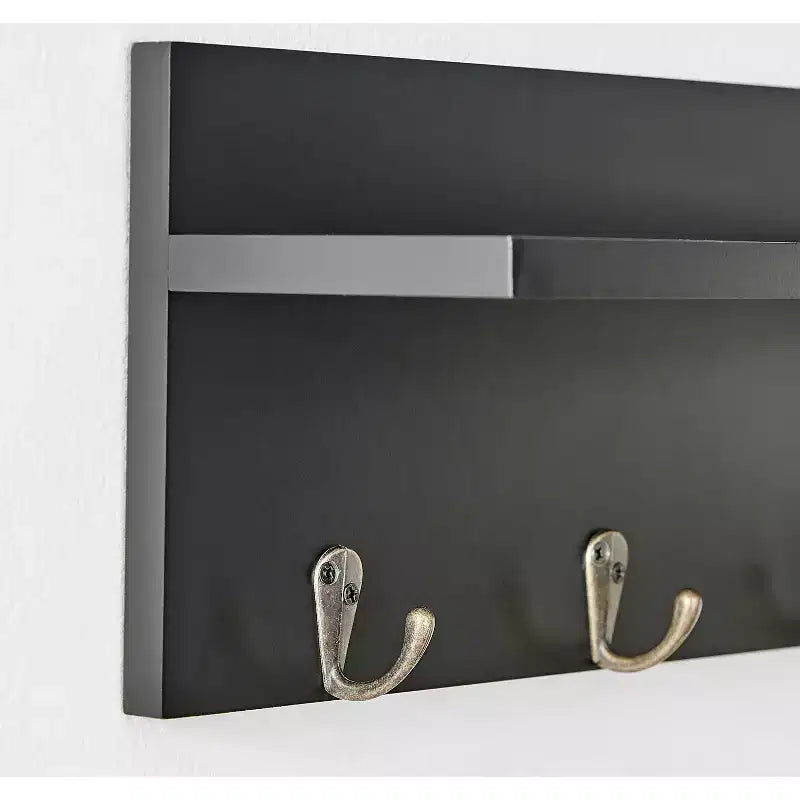 18 Utility Shelf with Pocket and Hanging Hooks - Danya B.