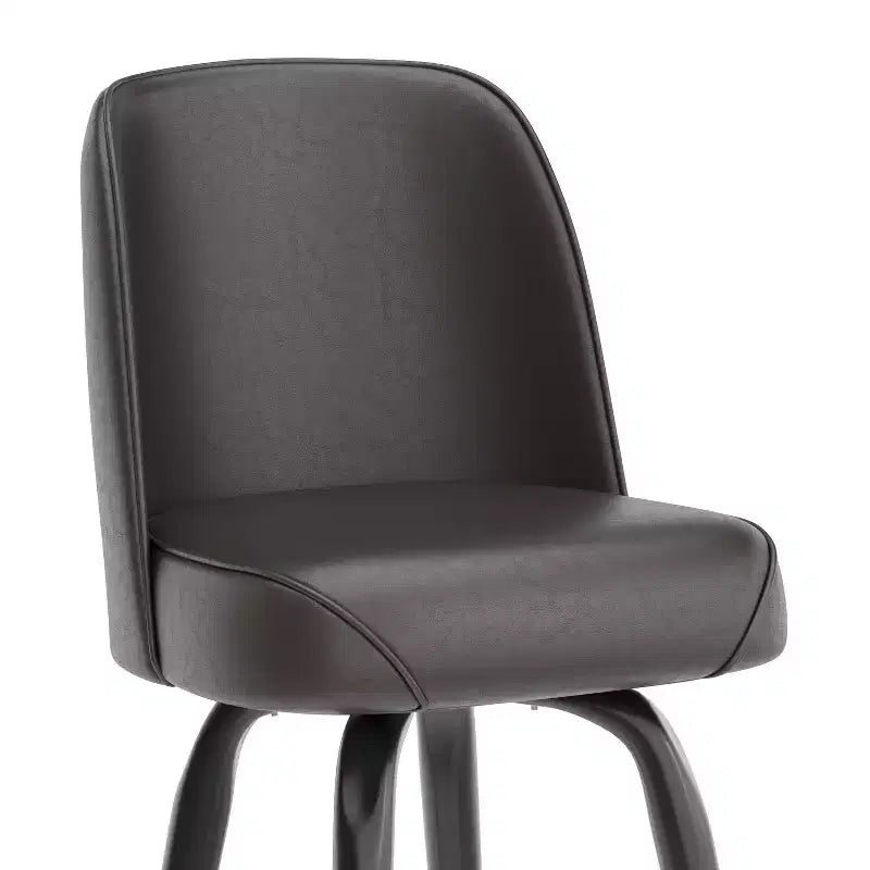 Metal Barstool with Swivel Bucket Seat
