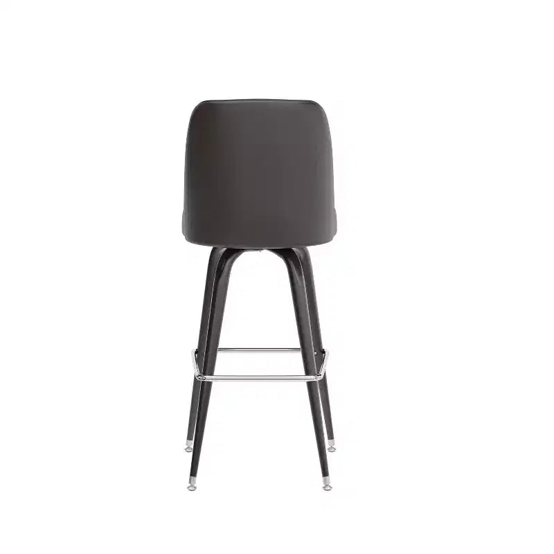 Metal Barstool with Swivel Bucket Seat