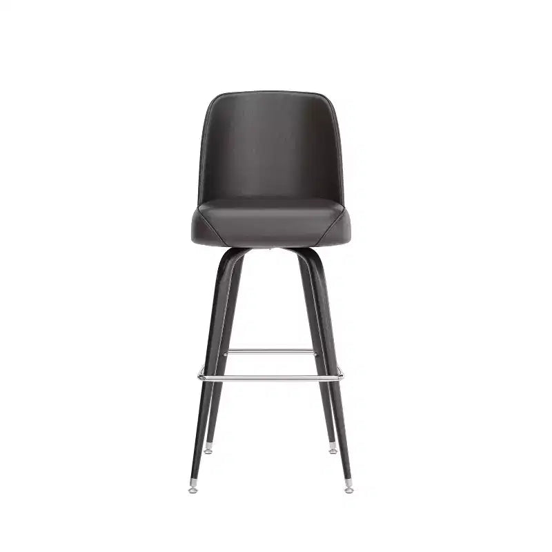 Metal Barstool with Swivel Bucket Seat