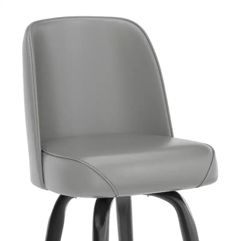 Metal Barstool with Swivel Bucket Seat
