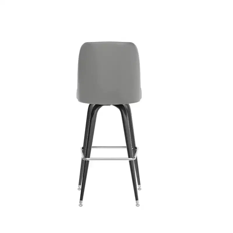 Metal Barstool with Swivel Bucket Seat