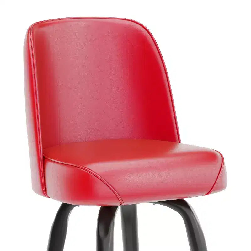 Metal Barstool with Swivel Bucket Seat
