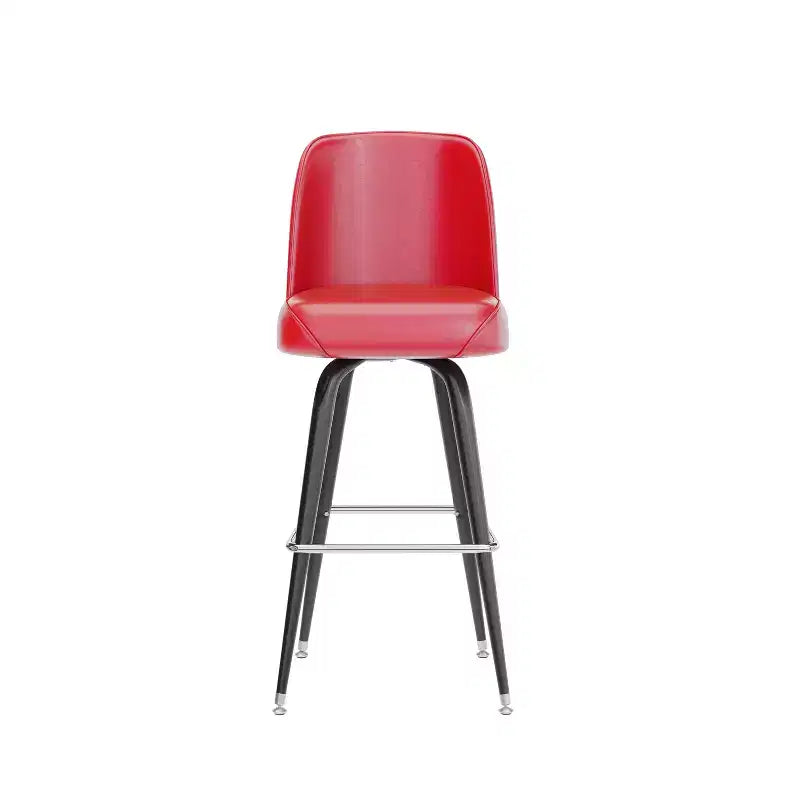 Metal Barstool with Swivel Bucket Seat