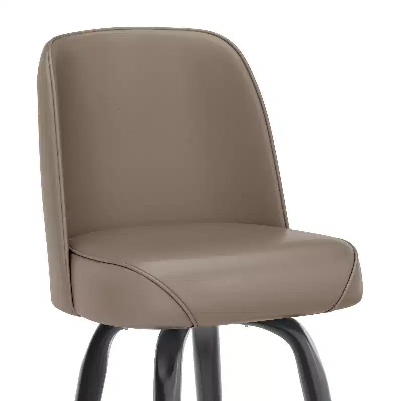 Metal Barstool with Swivel Bucket Seat