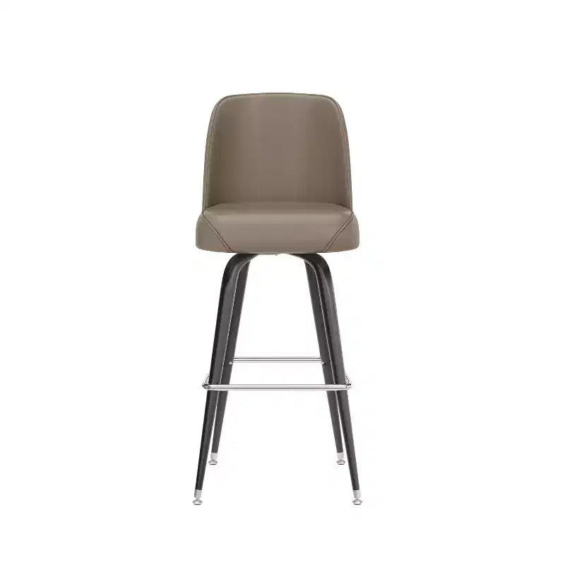 Metal Barstool with Swivel Bucket Seat