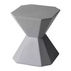 Moderní geometrický odkládací stolek - dekorační stolek nebo noční stolek z vláknitého kamene