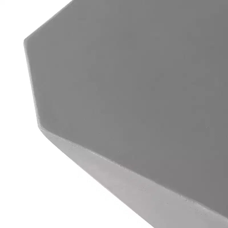Modern Geometric Side Table - Fiberstone Accent Table or Nightstand