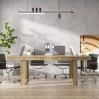 Moderne houten kantoor- en vergadertafel