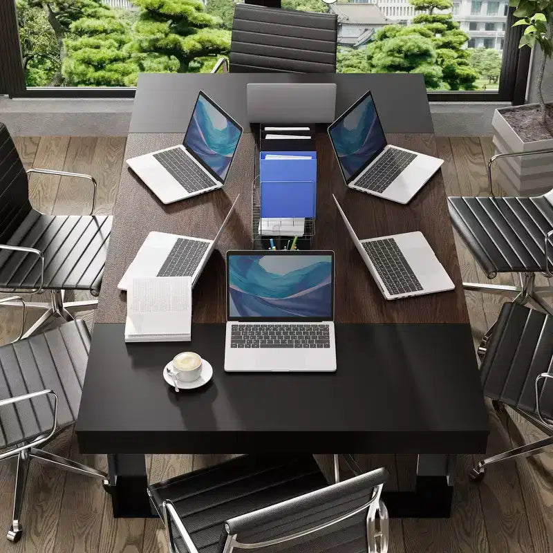 Modern Wood Office Conference Meeting Room Desk
