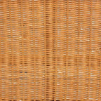 Consolle moderna boho in rattan marrone naturale