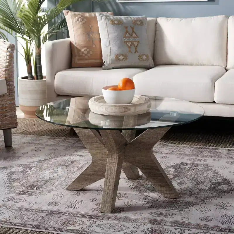Coffee Table - Multibrown/Glass