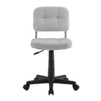 Silla moderna sin reposabrazos para oficina en casa, giratoria 360 grados con ruedas y altura ajustable