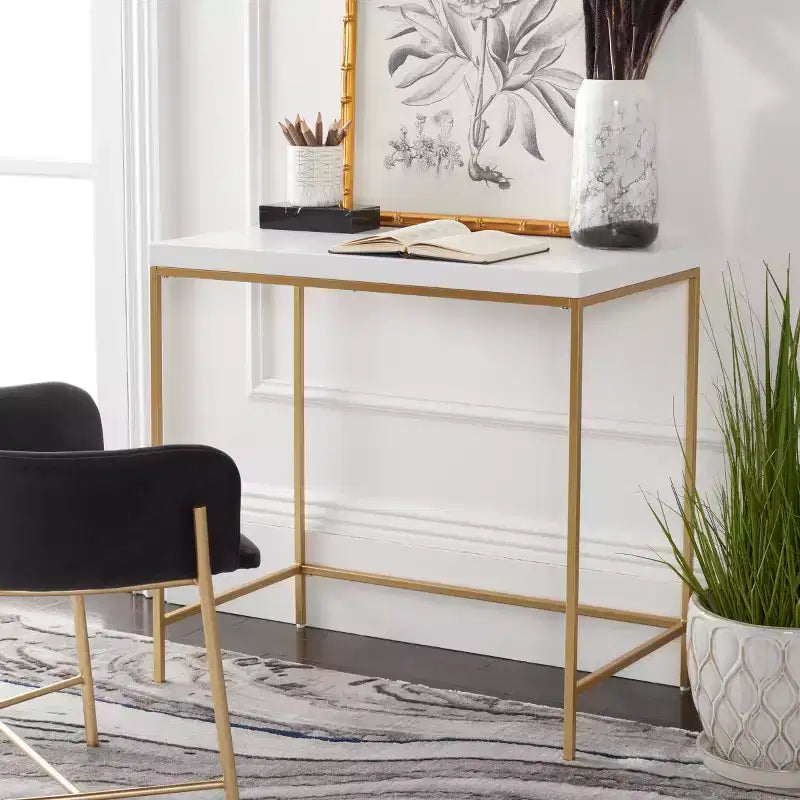 Desk - DSK5015 - White/Gold