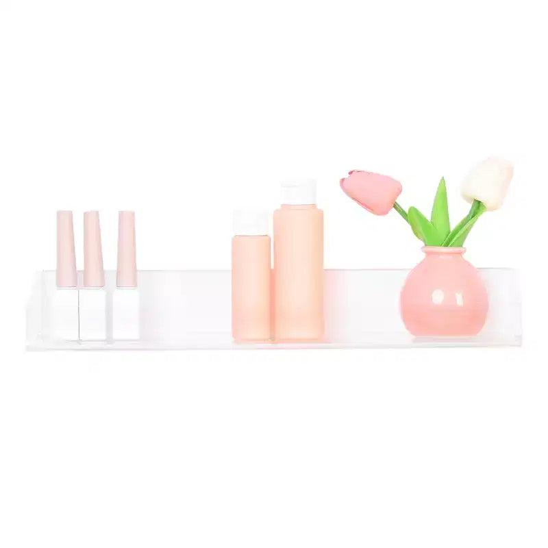 Acrylic Waterproof Bathroom Floating Shelf 15 x 4 x 2 Inch