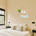 Acrylic Waterproof Bathroom Floating Shelf 15 x 4 x 2 Inch